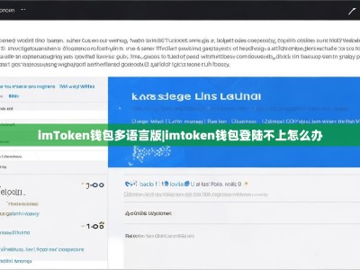 imToken钱包多语言版|imtoken钱包登陆不上怎么办