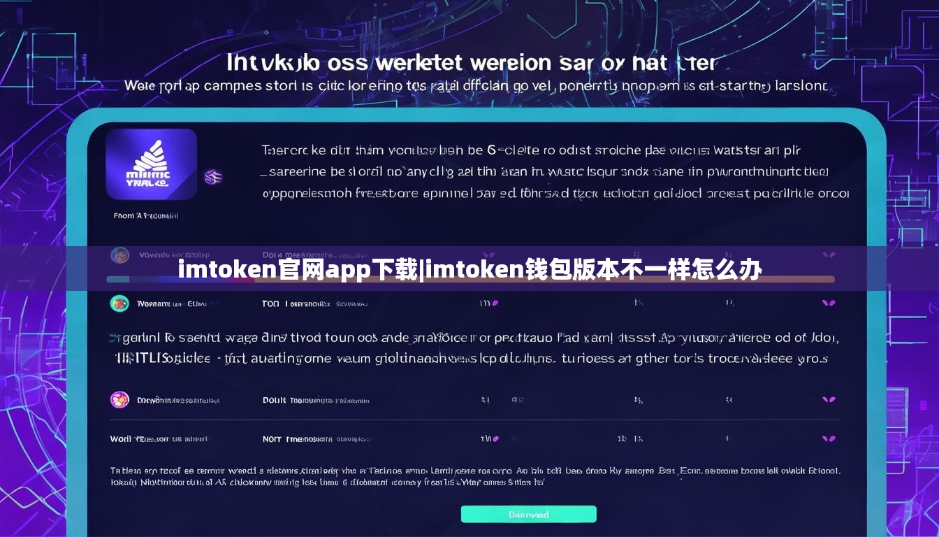 imtoken官网app下载|imtoken钱包版本不一样怎么办