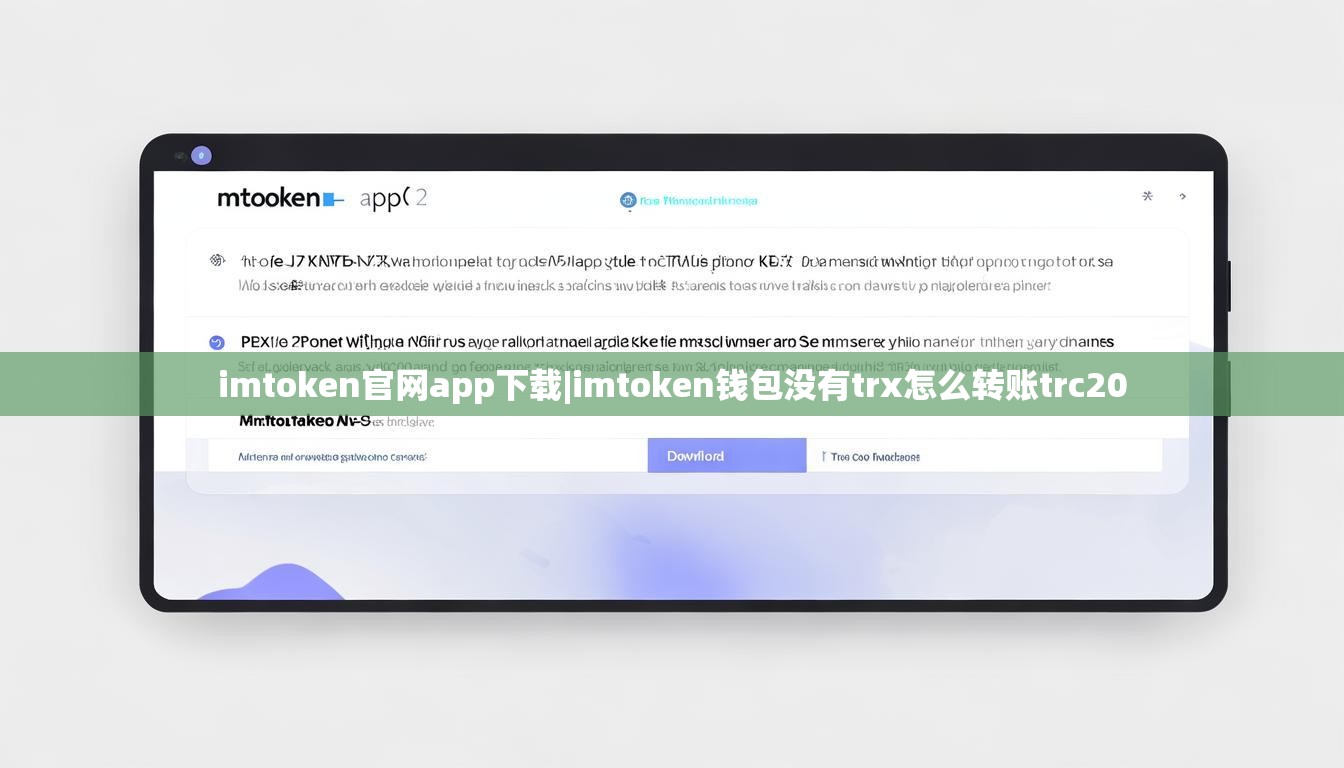 imtoken官网app下载|imtoken钱包没有trx怎么转账trc20