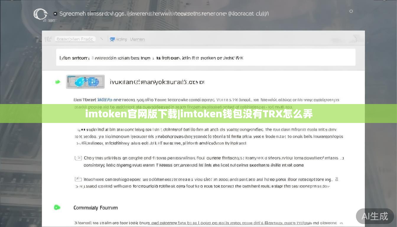 imtoken官网版下载|imtoken钱包没有TRX怎么弄
