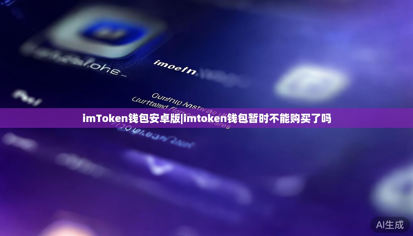 imToken钱包安卓版|imtoken钱包暂时不能购买了吗