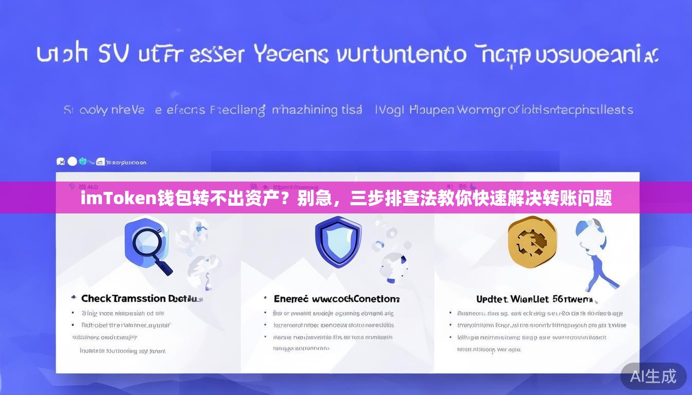 imToken钱包转不出资产?别急,三步排查法教你快速解决转账问题 imToken钱包转不出资产?别急,三步排查法教你快速解决转账问题