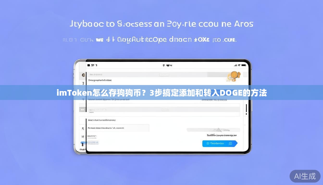 imToken怎么存狗狗币?3步搞定添加和转入DOGE的方法 imToken怎么存狗狗币?3步搞定添加和转入DOGE的方法
