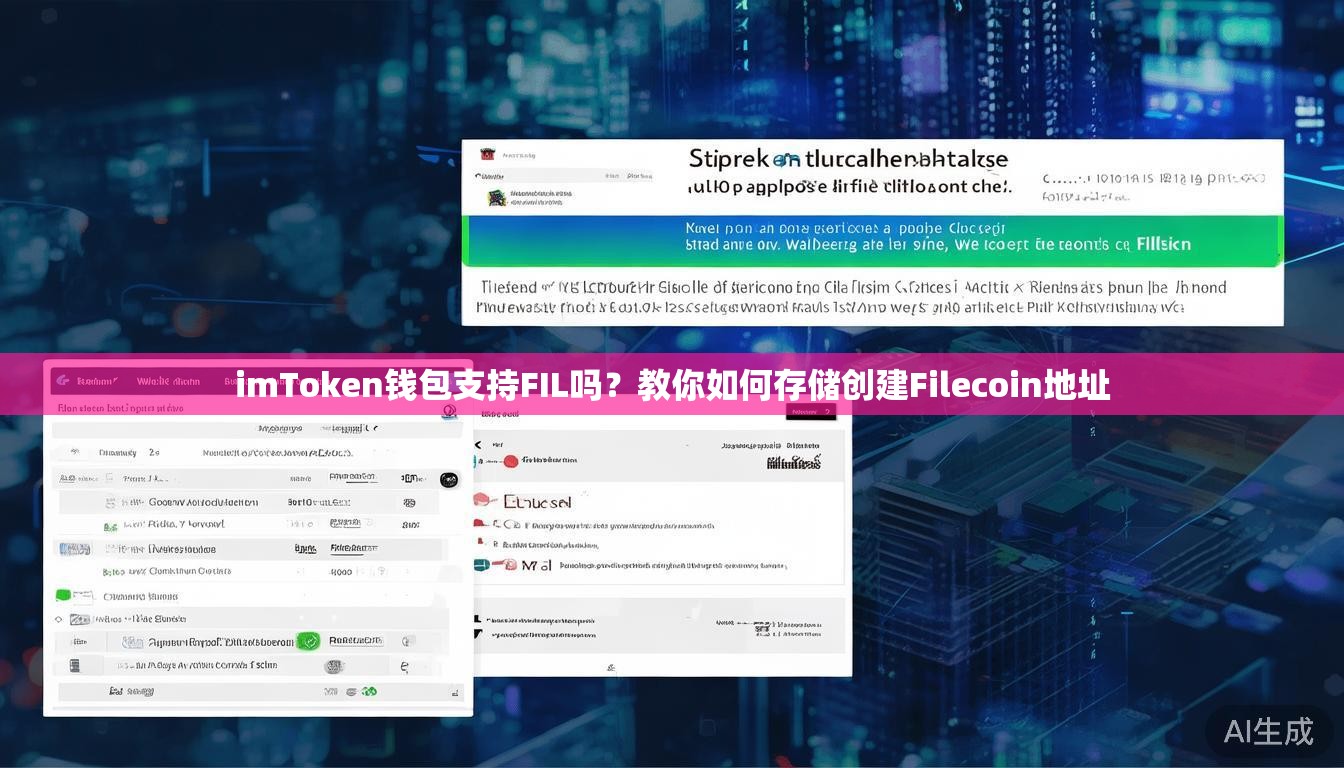 imToken钱包支持FIL吗?教你如何存储创建Filecoin地址 imToken钱包支持FIL吗?教你如何存储创建Filecoin地址