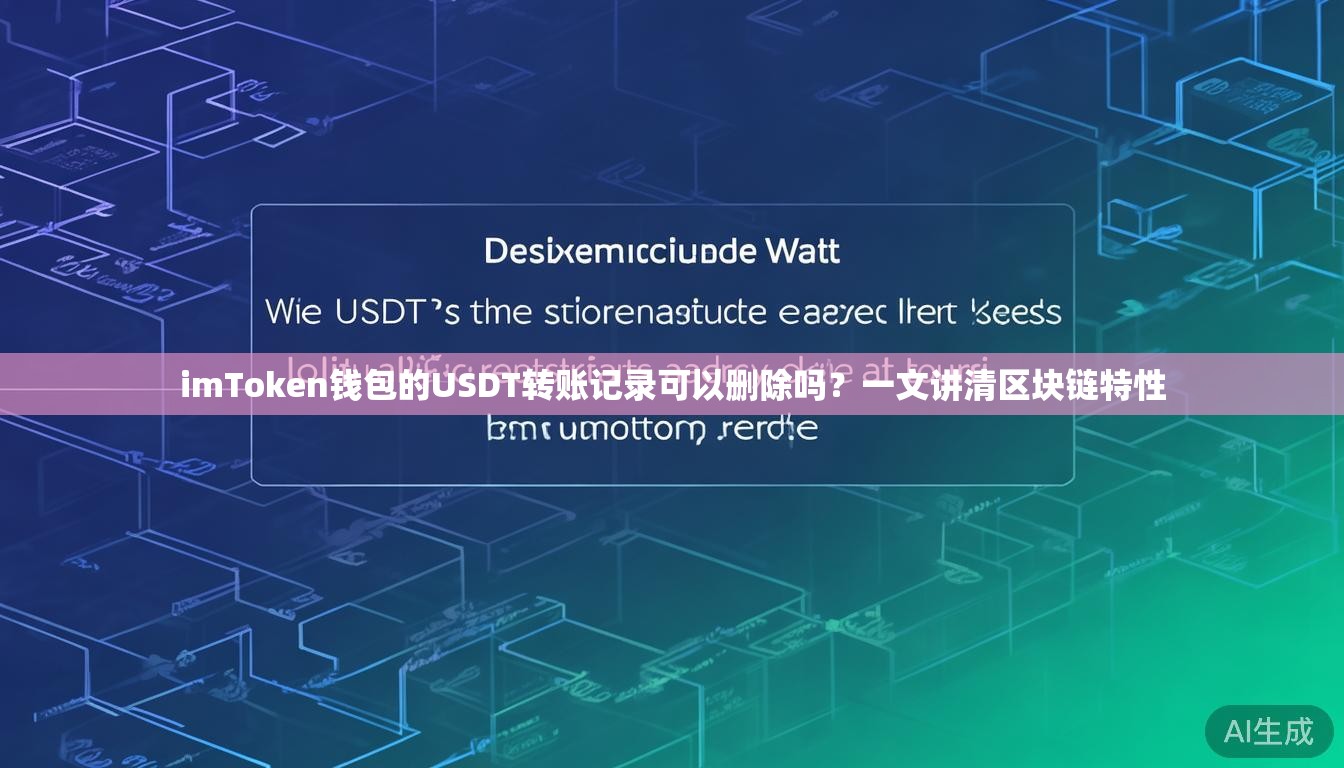 imToken钱包的USDT转账记录可以删除吗？一文讲清区块链特性