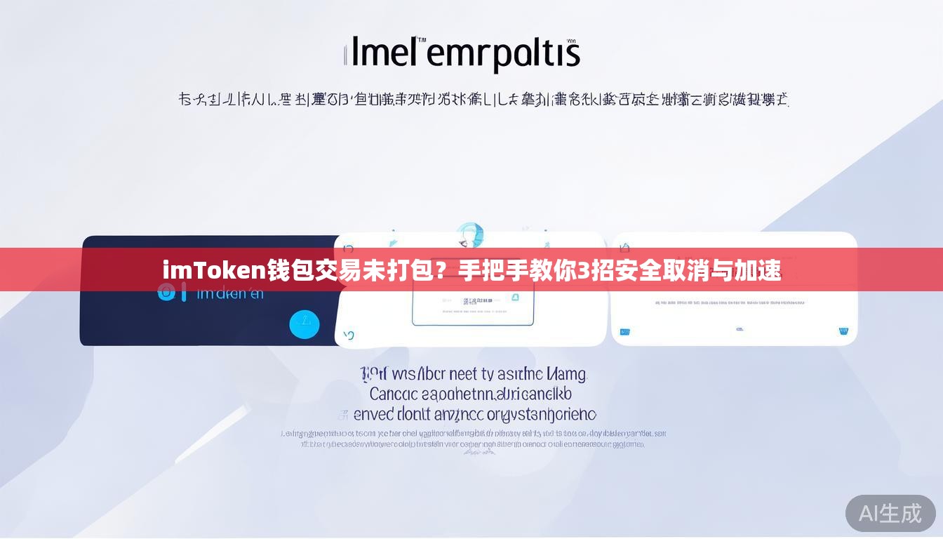 imToken钱包交易未打包？手把手教你3招安全取消与加速