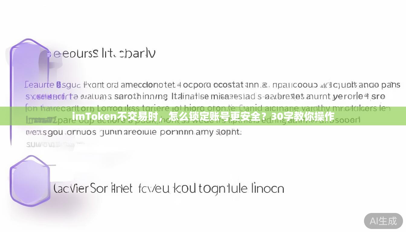 imToken不交易时，怎么锁定账号更安全？30字教你操作