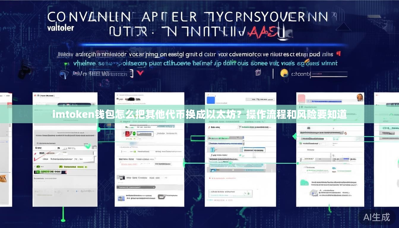 imtoken钱包怎么把其他代币换成以太坊？操作流程和风险要知道
