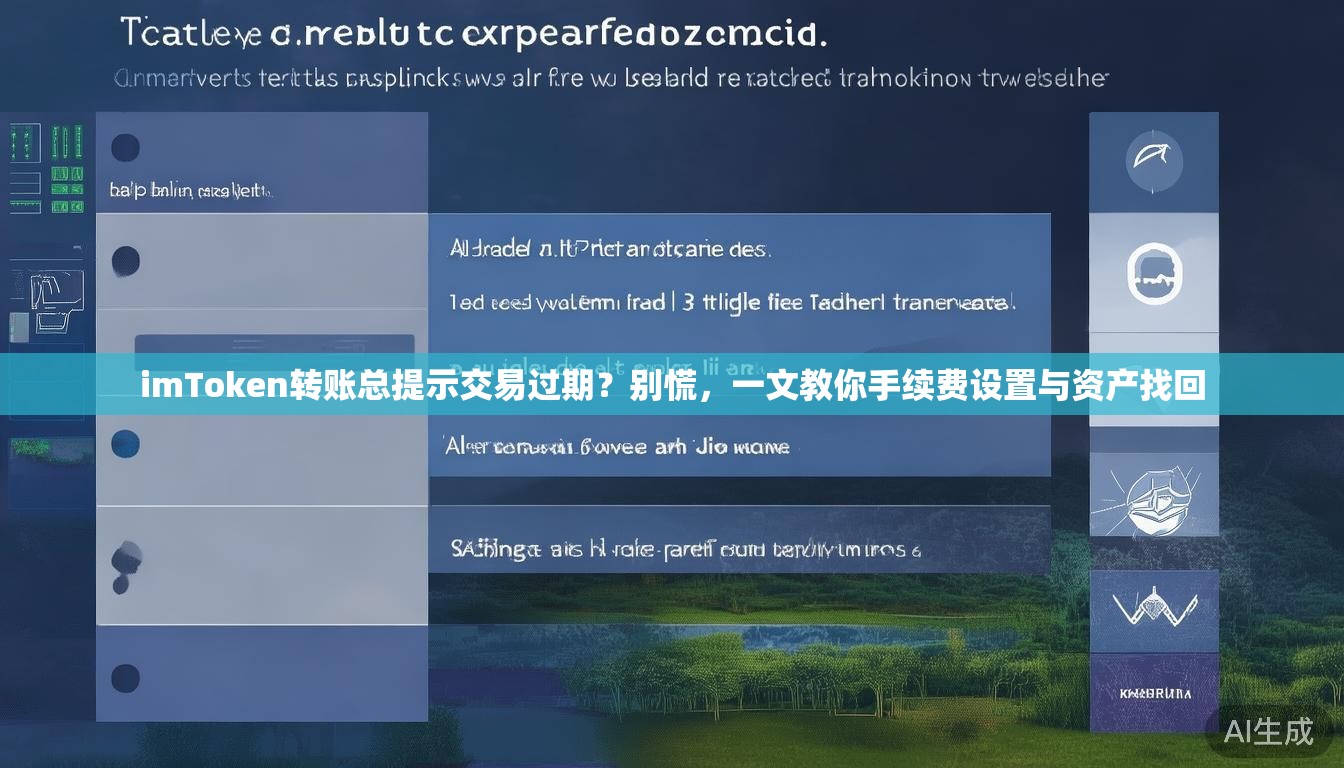 imToken转账总提示交易过期?别慌,一文教你手续费设置与资产找回 imToken转账总提示交易过期?别慌,一文教你手续费设置与资产找回
