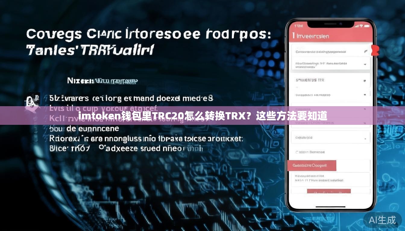 imtoken钱包里TRC20怎么转换TRX？这些方法要知道