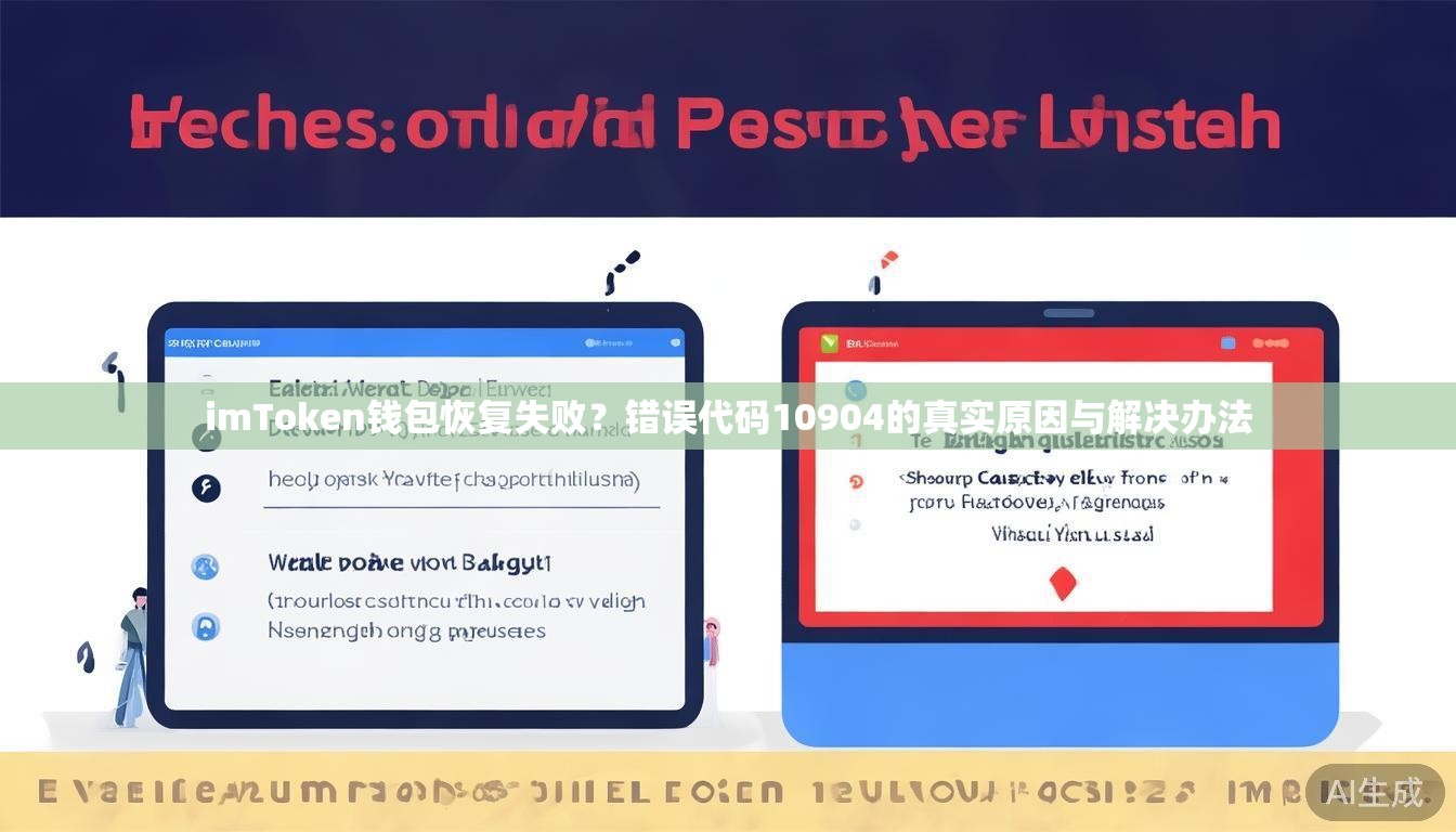 imToken钱包恢复失败？错误代码10904的真实原因与解决办法