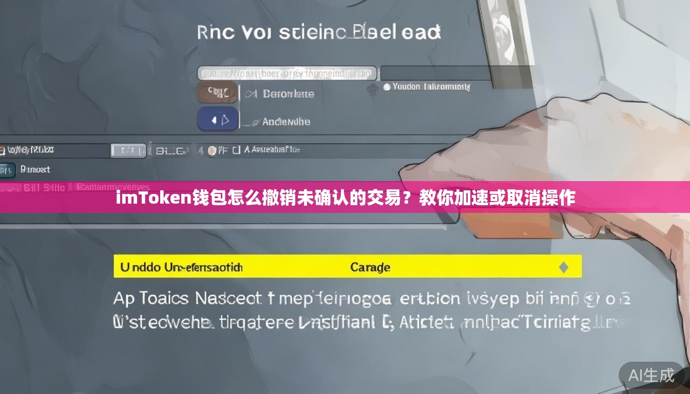 imToken钱包怎么撤销未确认的交易？教你加速或取消操作